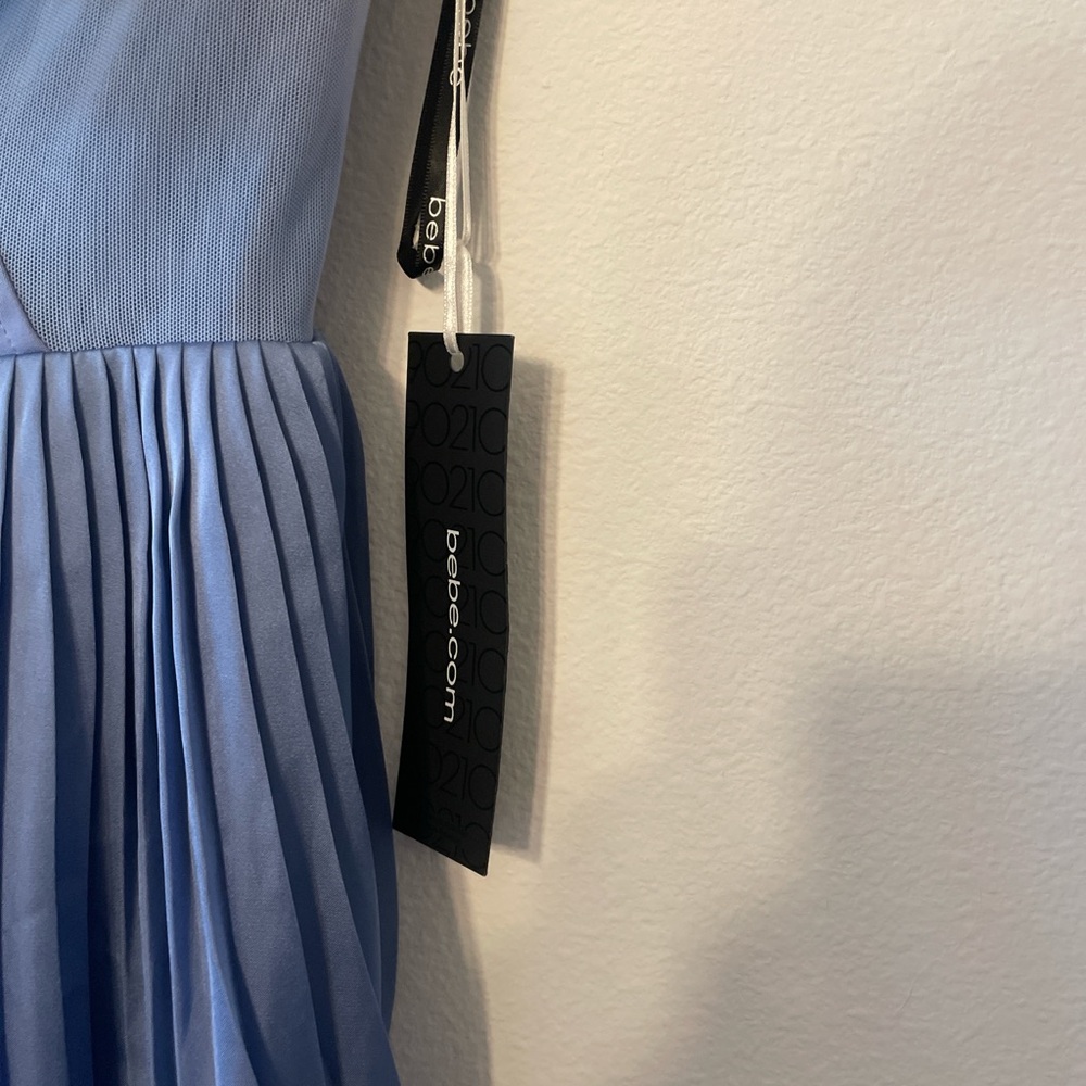 Periwinkle Bebe Fit and Flare Dress NWT - Picture 8 of 8